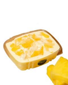 Piña con crema